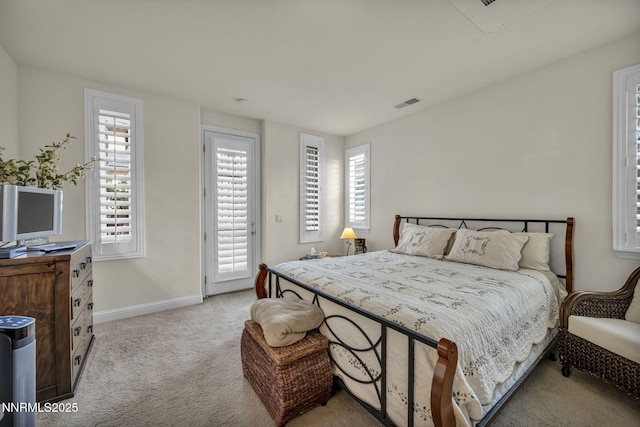 10100 Via Ponte, Reno, NV 89511 - bedroom with carpet flooring, baseboards, access to exterior, and multiple windows