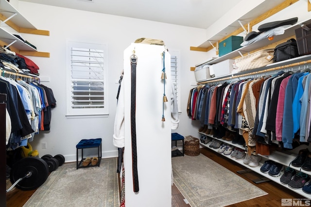 1659 Chiquita Ci, Minden, NV 89423 - walk in closet with wood finished floors