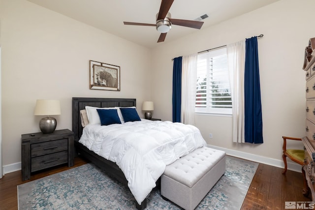 1659 Chiquita Ci, Minden, NV 89423 - bedroom featuring wood finished floors, baseboards, and a ceiling fan