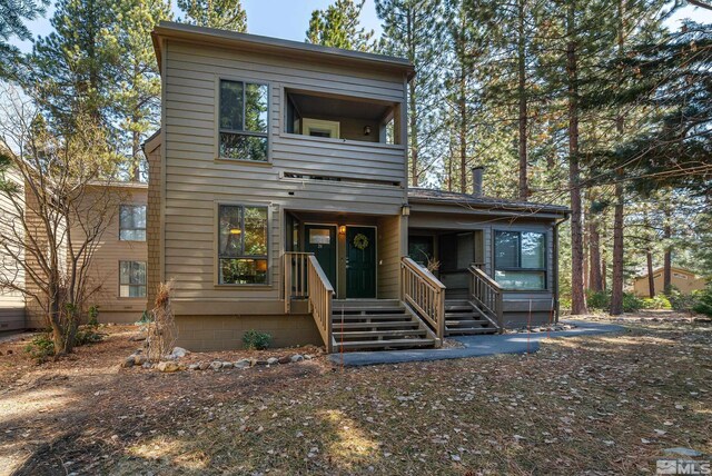 136 Juanita Unit 24, Incline Village, NV 89451 - modern home featuring a balcony
