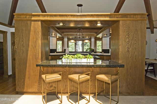 205 Scotch Pine Rd, Reno, NV 89511 - indoor bar featuring beam ceiling and pendant lighting