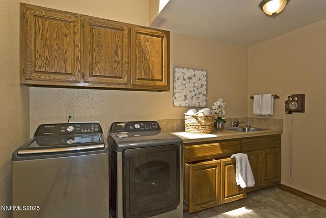 205 Scotch Pine Rd, Reno, NV 89511 - laundry room with cabinet space and washing machine and clothes dryer