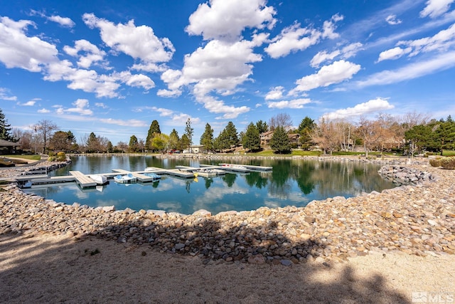 2665 Rockview Dr, Reno, NV 89519 - water view featuring a floating dock