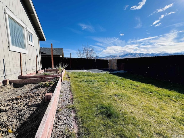 629 Ross St, Winnemucca, NV 89445 - view of yard with a garden and a mountain view