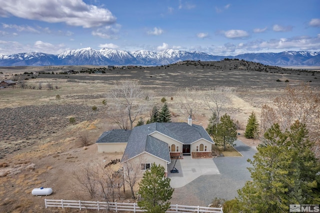 1568 Barker Ct, Gardnerville, NV 89410 - view from above of property featuring a mountain backdrop