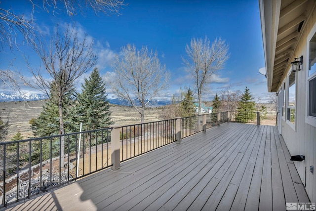 1568 Barker Ct, Gardnerville, NV 89410 - wooden terrace with a mountain view