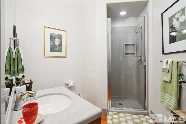 4020 Cocopah Ct, Reno, NV 89511 - full bathroom with a stall shower and vanity