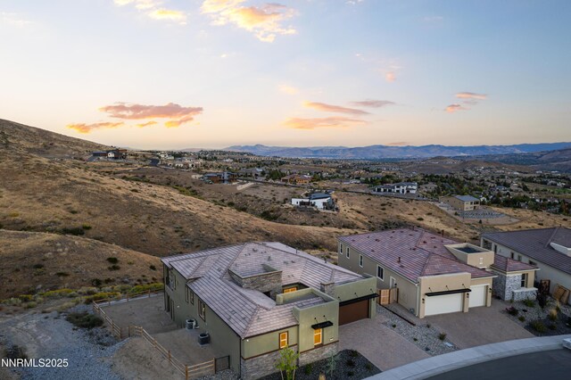 8956 Suncreek Trl, Reno, NV 89523 - view from above of property featuring a mountainous background
