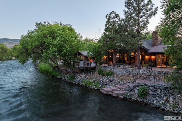 4000 Goodsell Ln, Reno, NV 89523 - exterior space with a deck with water view