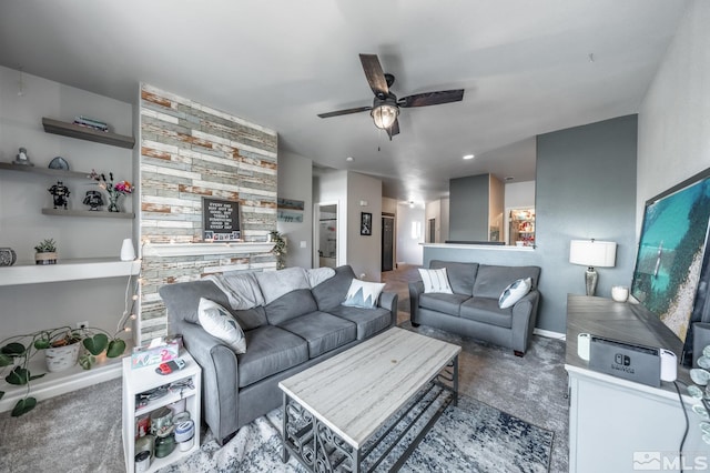 900 S Meadows Pkwy Unit 3522, Reno, NV 89521 - living area featuring ceiling fan and carpet floors