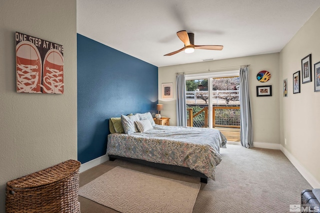 4400 Bridle Way, Reno, NV 89519 - bedroom with carpet, baseboards, and a ceiling fan