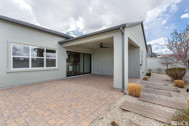 605 Braided Rope Dr, Reno, NV 89511 - view of patio featuring a ceiling fan and fence