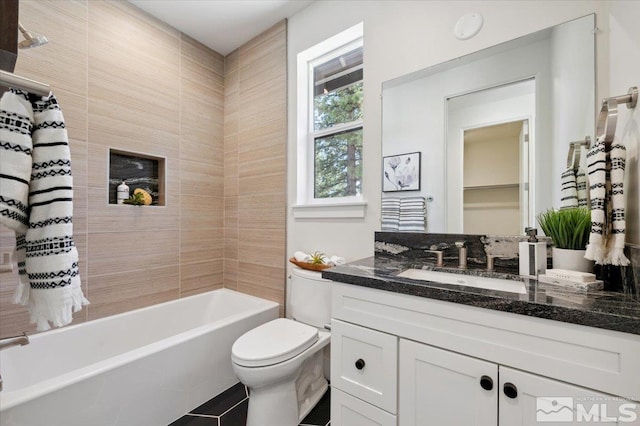 5192 Bordeaux Dr, Reno, NV 89511 - full bath featuring toilet, vanity, and tub / shower combination