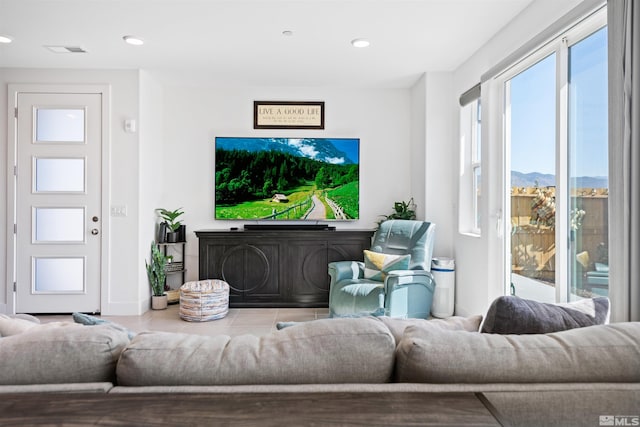 3617 Pulsar Ln Unit 2, Carson City, NV 89705 - living area featuring tile patterned flooring and recessed lighting