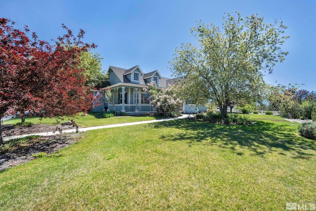 1655 Chiquita Cir, Minden, NV 89423 - view of side of property with a yard and covered porch
