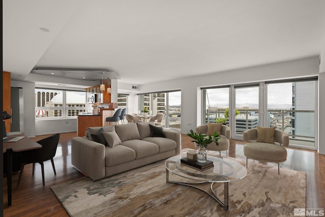 255 N Sierra St Unit 1011, Reno, NV 89501 - living room featuring wood finished floors