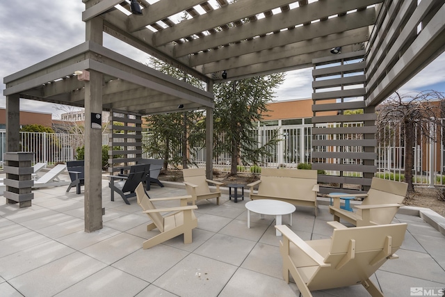 255 N Sierra St Unit 1011, Reno, NV 89501 - view of patio featuring fence and a pergola