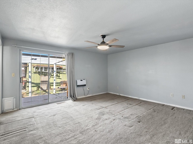 1248 Lindsay Ln, Carson City, NV 89706 - empty room featuring ceiling fan, carpet flooring, a textured ceiling, and baseboards