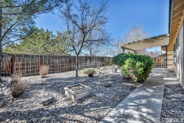1675 Crestside Ct, Sparks, NV 89436 - fenced backyard featuring a pergola