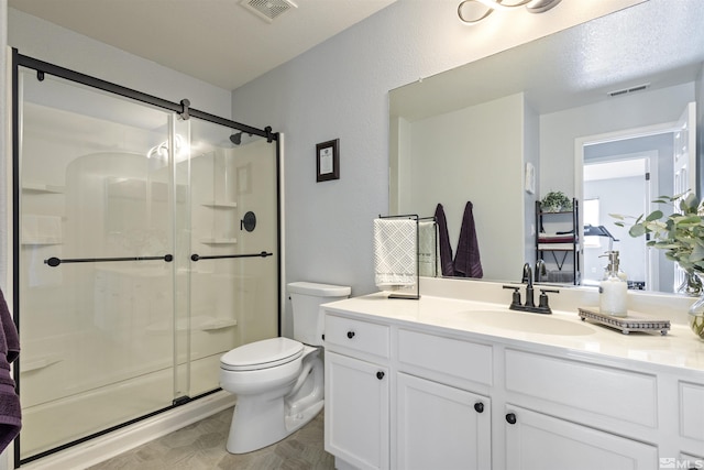 9834 Suncrest Dr, Reno, NV 89506 - full bath featuring toilet, a stall shower, and vanity