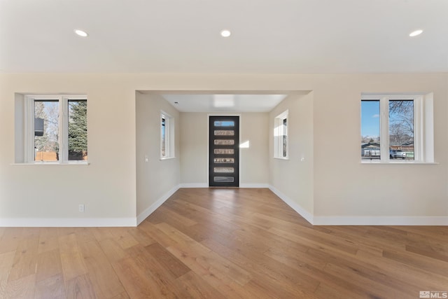 1450 Kerry Ct, Gardnerville, NV 89460 - entryway featuring light wood finished floors, baseboards, and recessed lighting