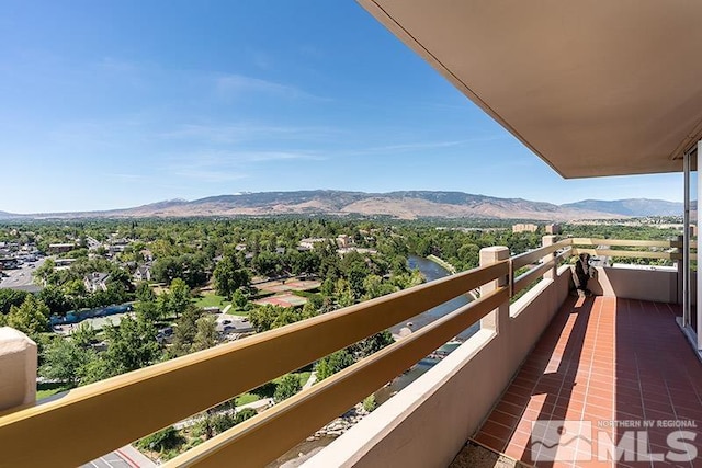 100 N Arlington Ave Unit 14F, Reno, NV 89501 - balcony with a mountain view