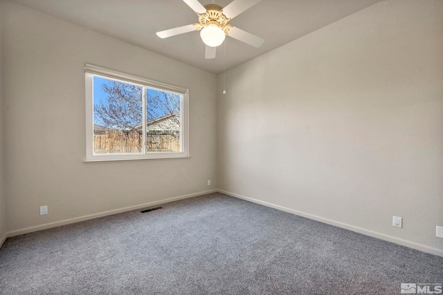 10055 Zephyr Heights Dr, Reno, NV 89521 - carpeted empty room with baseboards and a ceiling fan