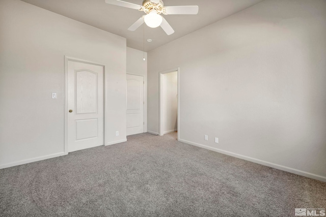 10055 Zephyr Heights Dr, Reno, NV 89521 - unfurnished bedroom featuring carpet, baseboards, and ceiling fan