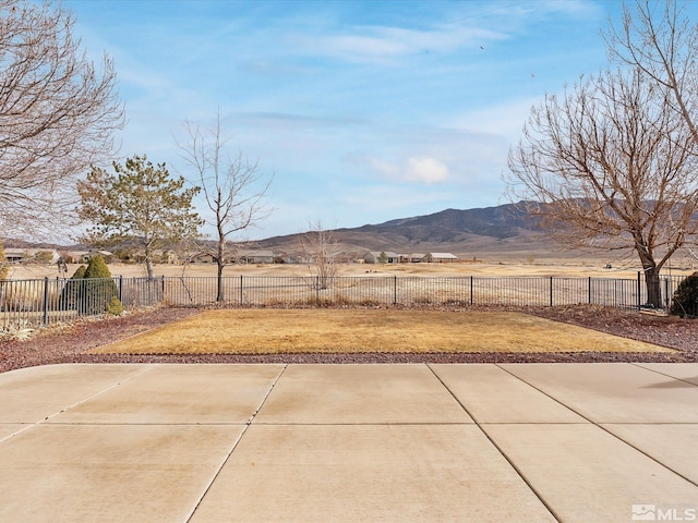 915 Lakeview Dr, Dayton, NV 89403 - view of yard with a mountain view and a patio