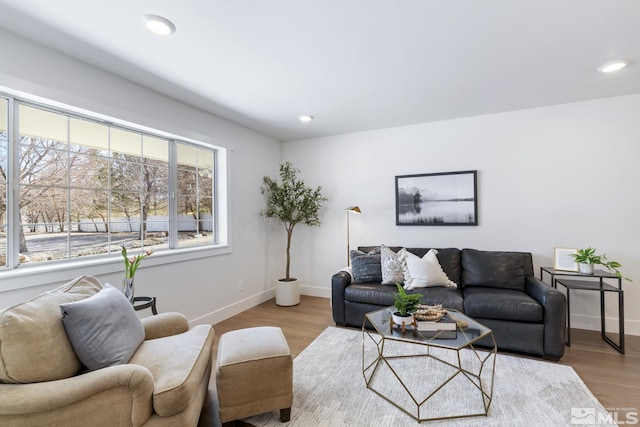 915 Maple Creek Ct, Reno, NV 89511 - living room with baseboards, wood finished floors, and recessed lighting