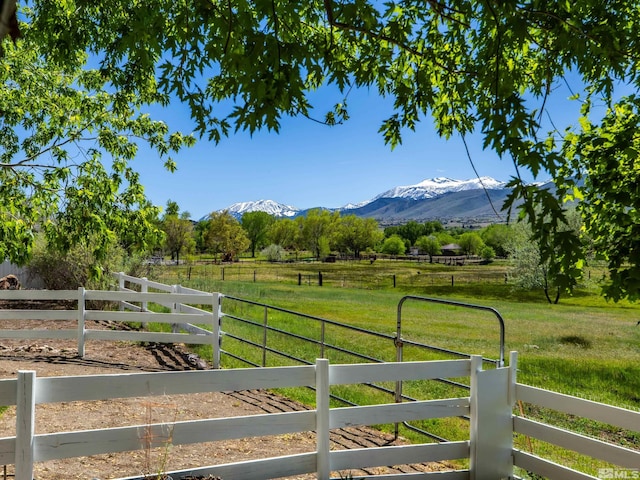915 Maple Creek Ct, Reno, NV 89511 - view of yard with a view of rural / pastoral area and a mountain view
