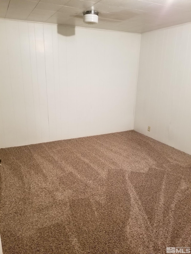 96 E Eisenhower Ave, Winnemucca, NV 89445 - carpeted spare room featuring wooden walls
