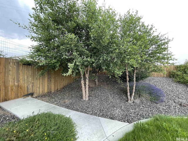 view of fenced backyard