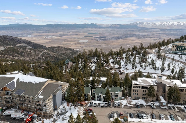 331 Tramway Dr # 26, Stateline, NV 89449 - snowy aerial view featuring a mountain view