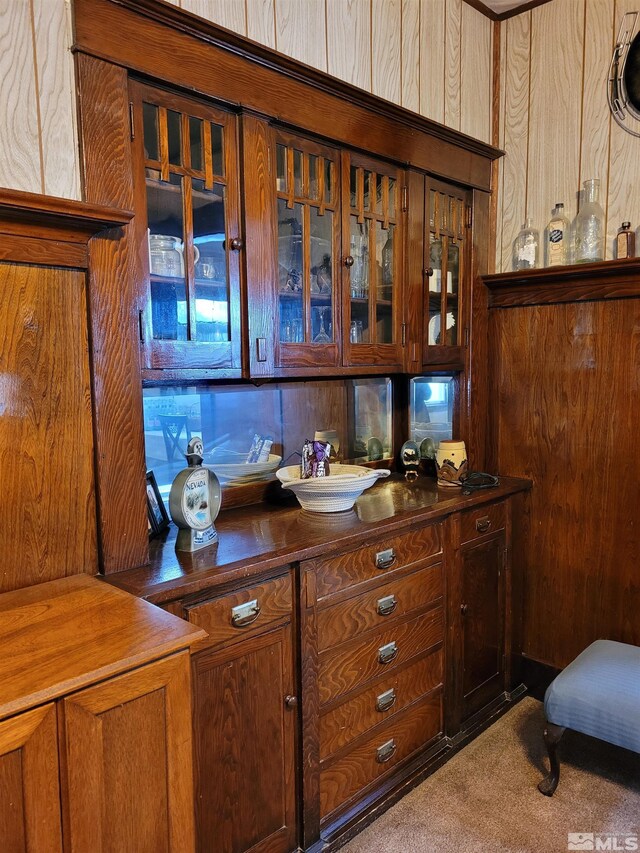449 W 2nd St, Winnemucca, NV 89445 - bar area featuring wooden walls