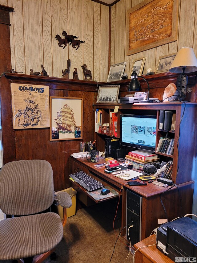 449 W 2nd St, Winnemucca, NV 89445 - carpeted office with wooden walls