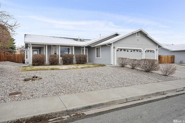 1018 Ringneck, Sparks, NV 89441 - single story home featuring fence, a garage, driveway, and covered porch