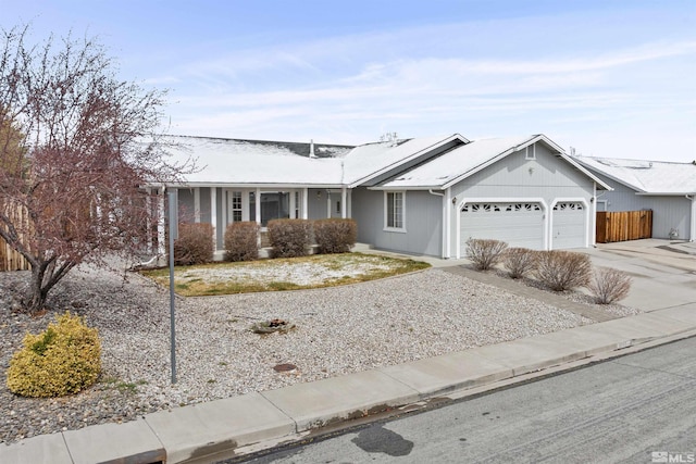 1018 Ringneck, Sparks, NV 89441 - ranch-style house featuring a garage, concrete driveway, and fence