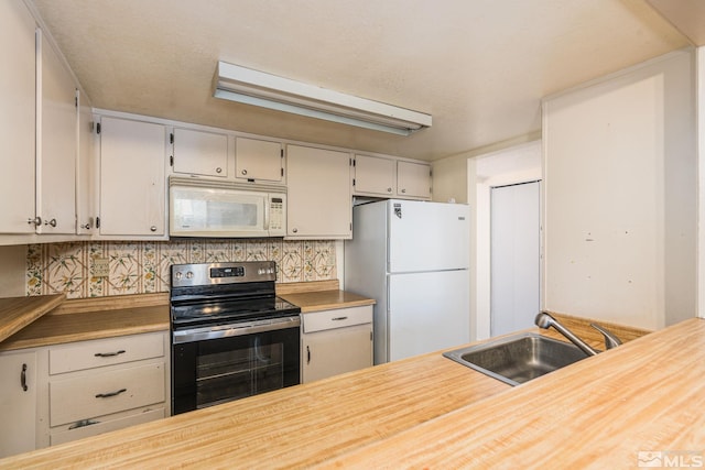 13846 Lear Blvd, Reno, NV 89506 - kitchen featuring white appliances, a sink, and tasteful backsplash