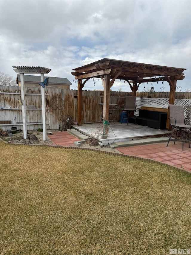5710 Sarah Rd, Fallon, NV 89406 - view of patio / terrace with a pergola