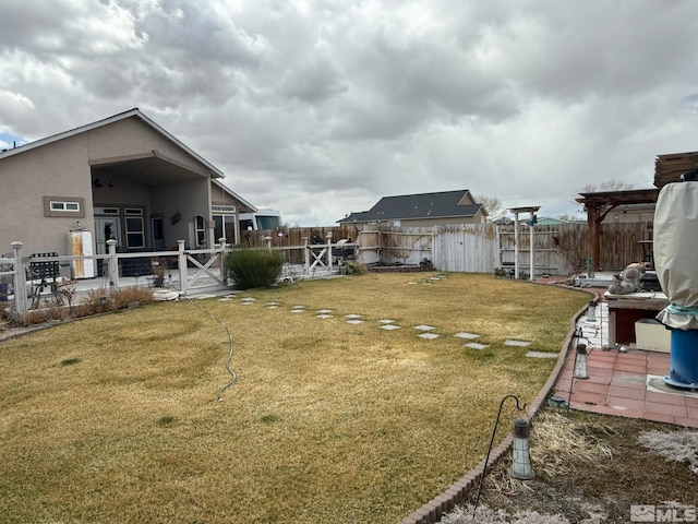 5710 Sarah Rd, Fallon, NV 89406 - view of yard featuring a patio area and a pergola