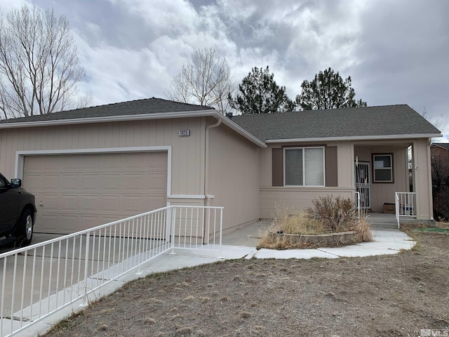 1425 Loma Verde Dr, Sparks, NV 89436 - ranch-style home featuring an attached garage, roof with shingles, and driveway