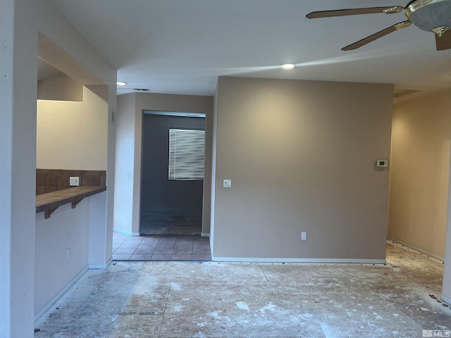 1425 Loma Verde Dr, Sparks, NV 89436 - spare room featuring a ceiling fan and baseboards