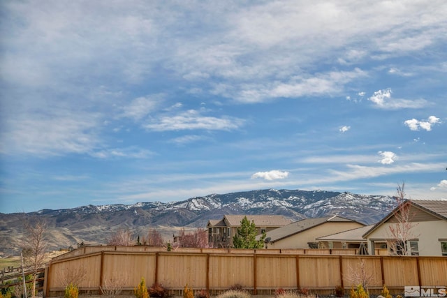 view of mountain backdrop