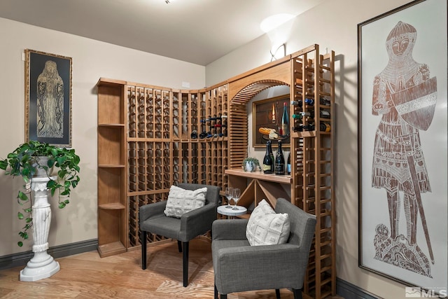 4840 Keshmiri Pl, Reno, NV 89519 - wine room featuring wood finished floors and baseboards