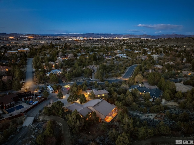 4840 Keshmiri Pl, Reno, NV 89519 - aerial view of property and surrounding area with mountains