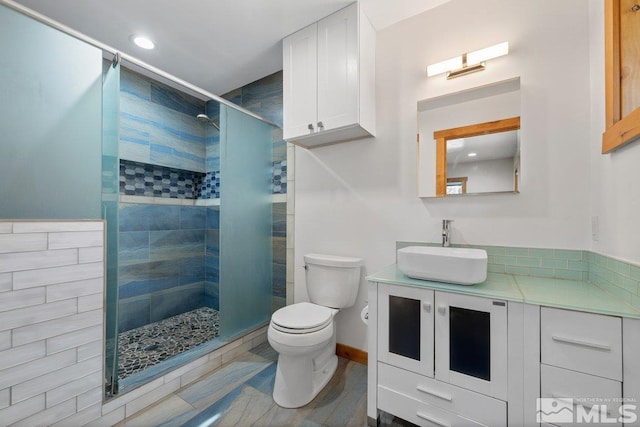 190 Meadow, Stateline, NV 89449 - bathroom with a shower stall, toilet, and vanity