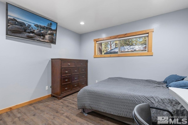 190 Meadow, Stateline, NV 89449 - bedroom featuring wood finished floors, baseboards, and recessed lighting