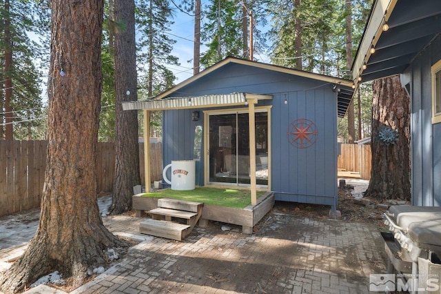 190 Meadow, Stateline, NV 89449 - view of outbuilding with a fenced backyard and an outdoor structure