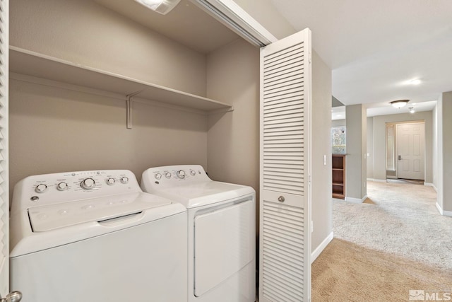 4817 Bougainvillea Cir, Sparks, NV 89436 - clothes washing area with carpet, washer and clothes dryer, and baseboards